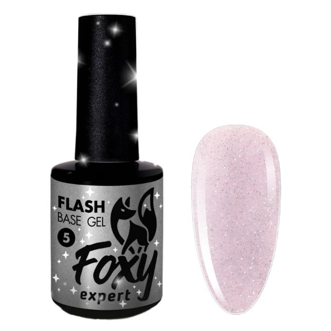База Foxy Rubber base Flash каучуковая камуфлирующая светоотражающая № 05 10 мл