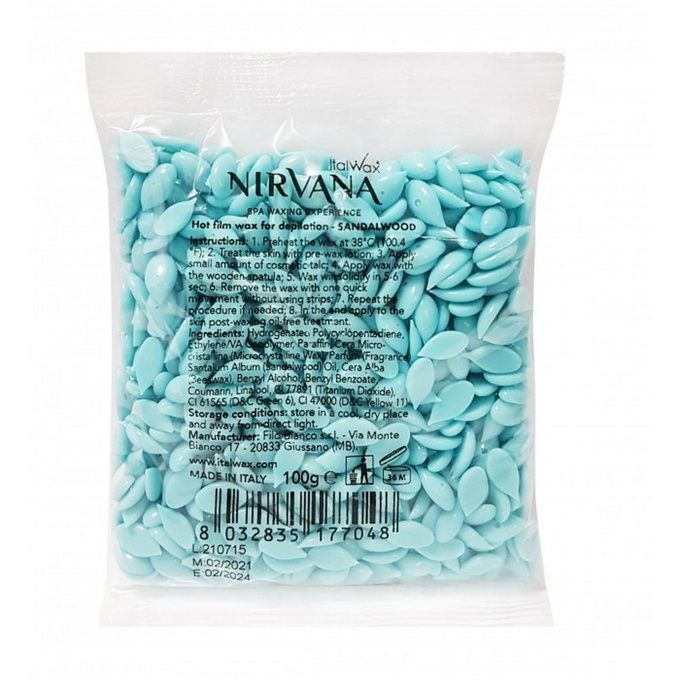 Воск Italwax горячий пленочный Nirvana Сандал гранулы 100 г