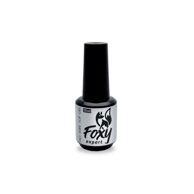 Топ Foxy No wipe top gel Uv Filter верхнее покрытие без липкого слоя с УФ-фильтром 15 мл