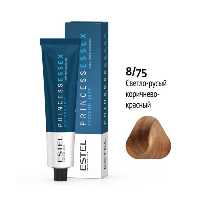 Краска Estel Princess Essex 8-75 Светло-русый коричнево-красный 60 мл