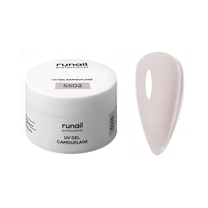 Гель RuNail камуфлирующий Лиловая дымка 15 г