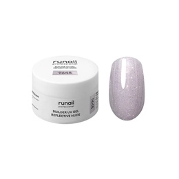 Гель RuNail Builder UV Gel Reflective Nude светоотражающий 9648 15 г