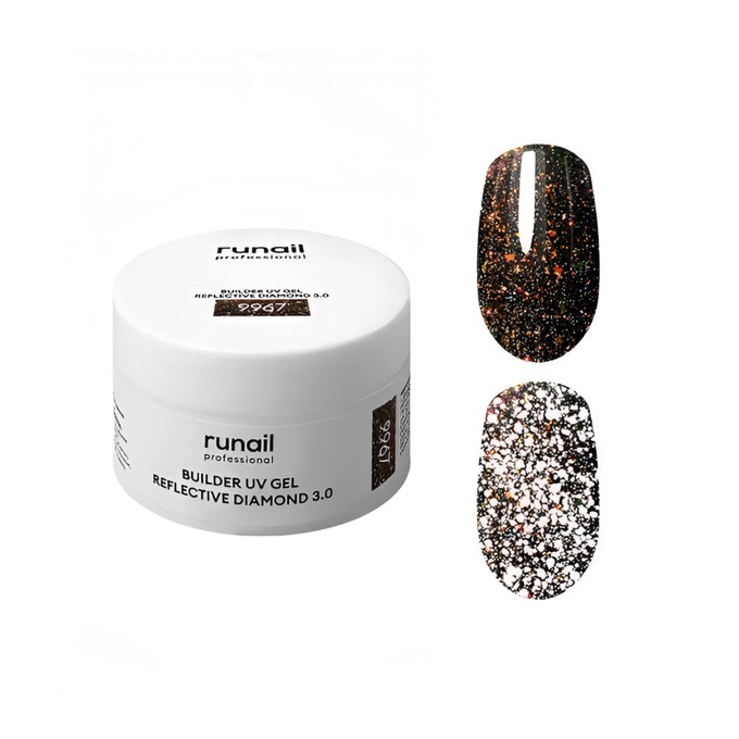 Гель Runail Builder UV Gel Reflective Diamond 3.0 9967 15 г