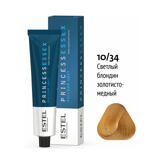 Краска Estel Princess Essex 10-34 Светлый блондин золотисто-медный 60 мл