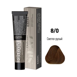Краска Estel DeLuxe Silver 8-0 Светло-русый 60 мл