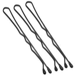 Невидимки Dewal волна черные 50 мм 24 шт