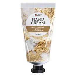 Крем Milv для рук защитный с пчелиным воском и шиммером Личи 40 мл