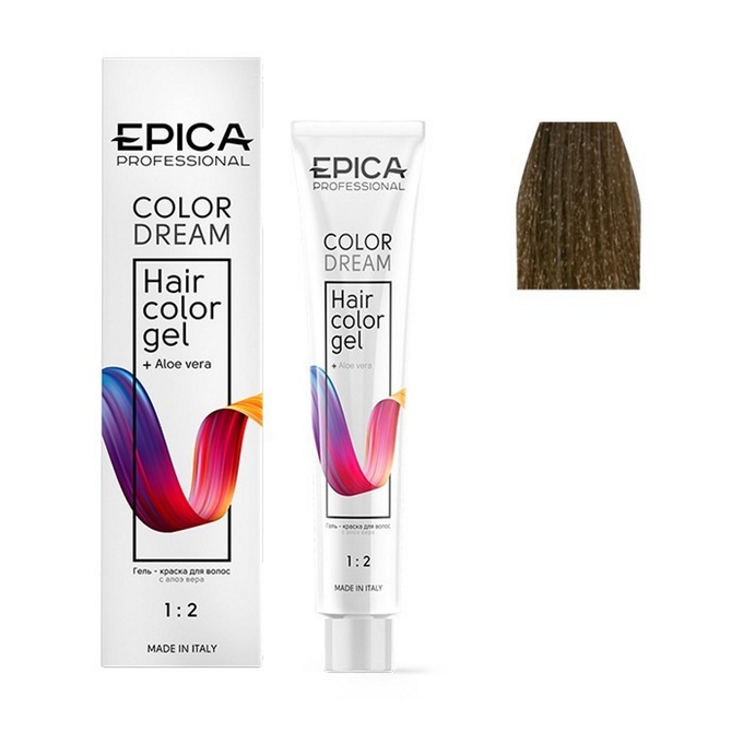 Гель-краска Epica Professional Colordream 8.71 светло-русый шоколадно-пепельный 100 мл