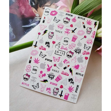 Слайдер-дизайн Miw Nails W-260 Живи ярко