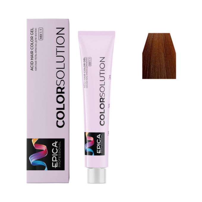 Гель-краска Epica Professional Colorsolution кислая 8.4 светло-русый медный 100 мл