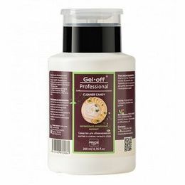 Средство Gel Off Professional Candy для обезжиривания ногтей Карамельно-лимонный бисквит помпа 200мл