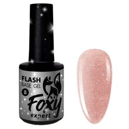 База Foxy Rubber base Flash каучуковая камуфлирующая светоотражающая № 08 10 мл