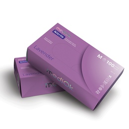 Перчатки Mediok Lavender нитриловые пурпурные 4,0 г XS 50 пар