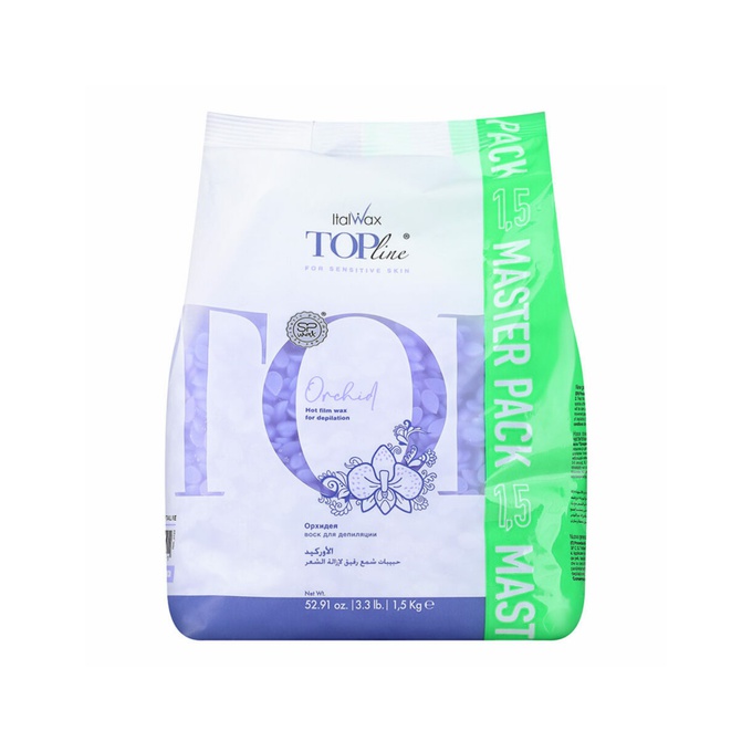 Воск Italwax горячий пленочный Top Line Orchid Орхидея гранулы 1500 г
