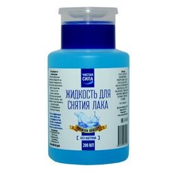 Жидкость Gel Off Чистая сила для снятия лака без ацетона помпа 200 мл