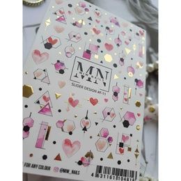Слайдер-дизайн Miw Nails F-11 Сердца