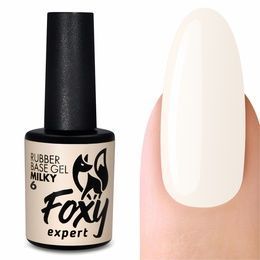 База Foxy Rubber base milky каучуковое камуфлирующее молочное покрытие 006 10 мл