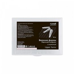 Формы Runail верхние с разметкой арочный миндаль 120 шт