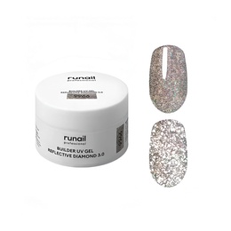 Гель Runail Builder UV Gel Reflective Diamond 3.0 9966 15 г