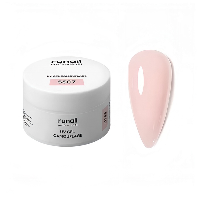 Гель RuNail камуфлирующий Розовый флирт 15 г