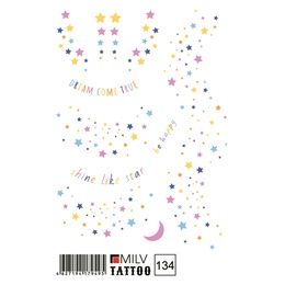 Татуировка Milv переводная для тела 134 Звезды