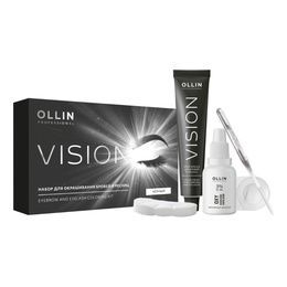 Набор Ollin Vision для окрашивания бровей и ресниц черный