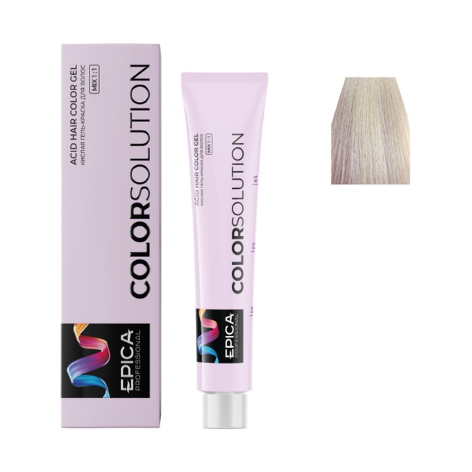Гель-краска Epica Professional Colorsolution кислая 10N светлый блондин натуральный 100 мл