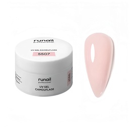 Гель RuNail камуфлирующий Розовый флирт 15 г