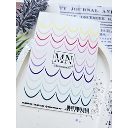 Слайдер-дизайн Miw Nails 91 Лунки цветные