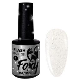База Foxy Rubber base Flash каучуковая камуфлирующая светоотражающая № 01 10 мл