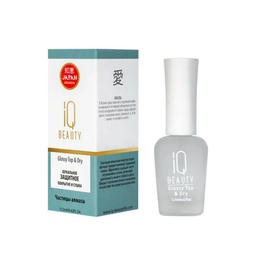 Защитное покрытие IQ Beauty Glossy & Dry Top зеркальное для лака 12,5 мл
