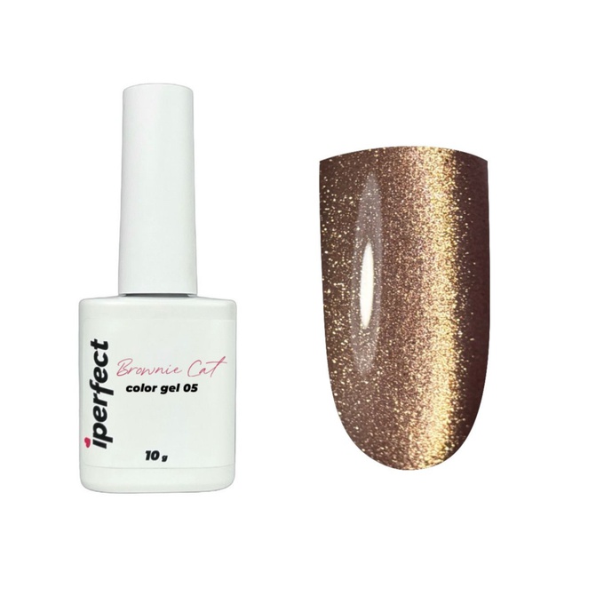 Гель-лак iPerfect Cat color gel Brownie 05 10 г