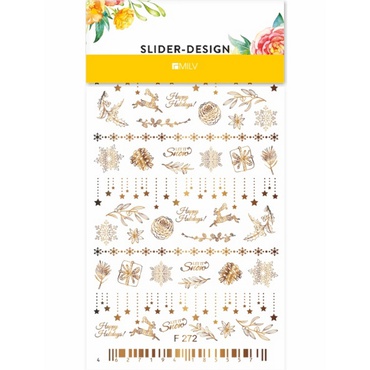 Слайдер-дизайн Miw Nails F-129 Charm