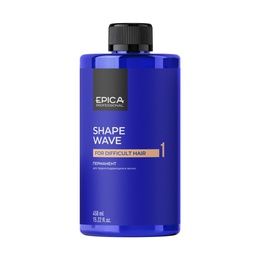 Перманент Epica Professiona Shape wave 1 для трудноподдающихся волос 450 мл