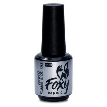 База Foxy Rubber base gel Nano каучуковое покрытие 15 мл МАРКИРОВКА