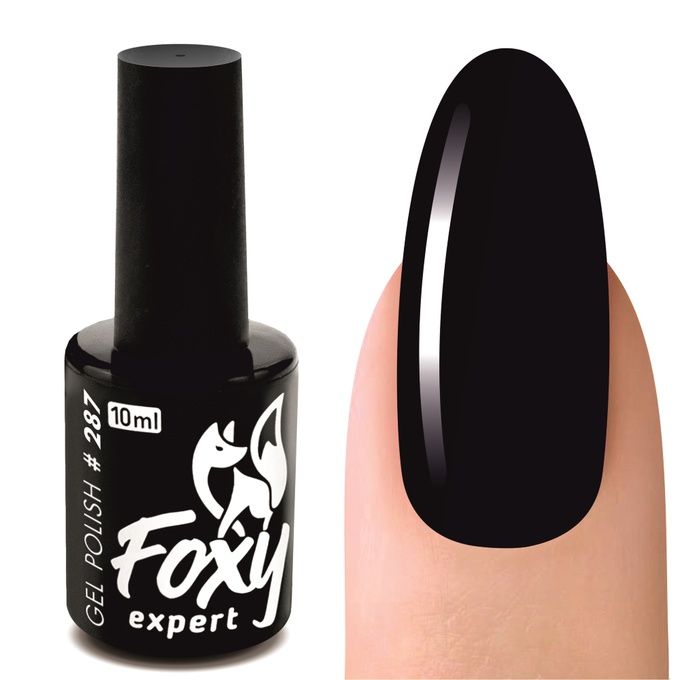 Гель-лак Foxy № 0287 Черный 10 мл