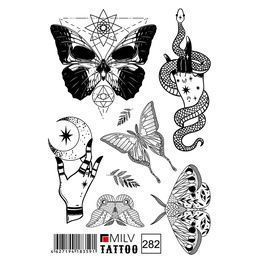 Татуировка Milv переводная для тела 282 Бабочки