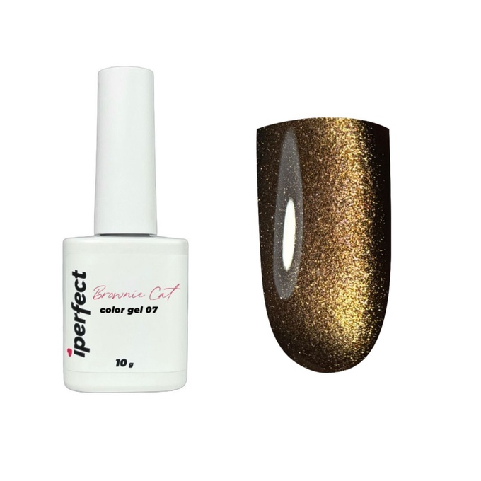 Гель-лак iPerfect Cat color gel Brownie 07 10 г