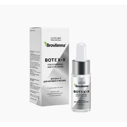 Средство BrowXenna Botox-X ухаживающее для бровей и ресниц 10 мл