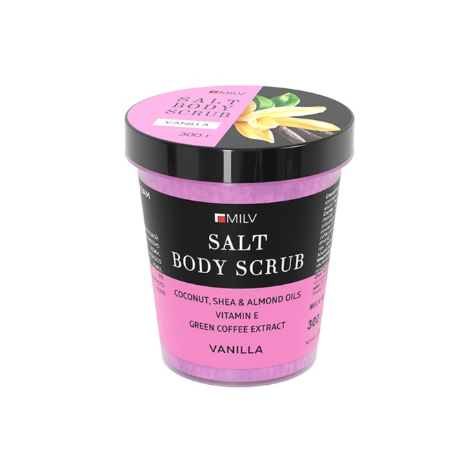 Скраб-бальзам Milv Vanilla соляной для тела 300 г