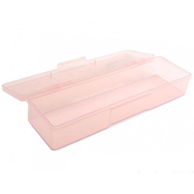 Контейнер TNL пластиковый средний прозрачно-розовый
