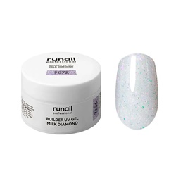 Гель RuNail Builder UV Gel Milk Diamond светоотражающий 9872 15 г