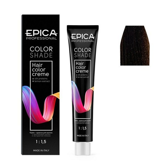 Крем-краска Epica Professional Colorshade 4.12 шатен перламутровый 100 мл