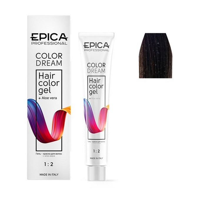 Гель-краска Epica Professional Colordream 4.71 шатен шоколадно-пепельный 100 мл