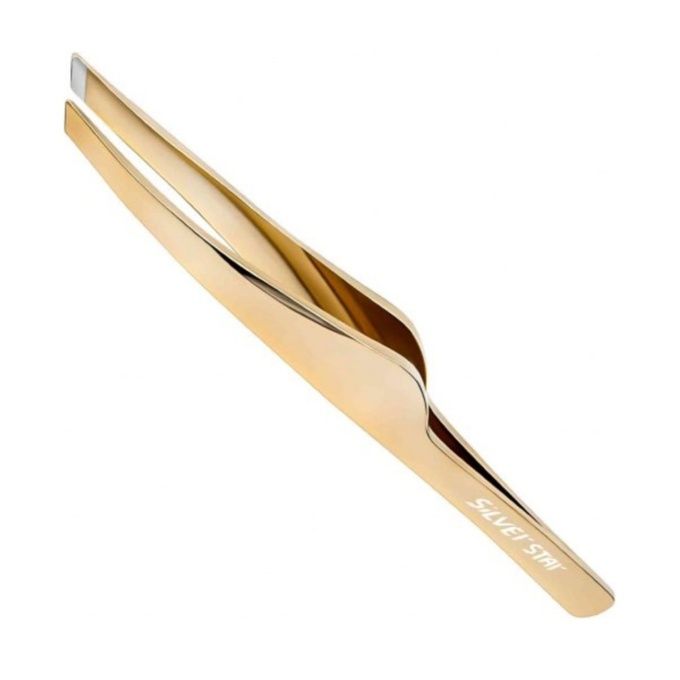 Пинцет Silver Star AT 9970 Gold косой золотое покрытие