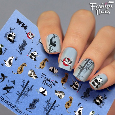 Слайдер-дизайн Miw Nails W-253 Бабочки