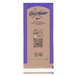 Пакеты Медтест Steritimer бумажные крафт комбинированные в сухожар и автоклав 75 мм*150 мм 100 шт