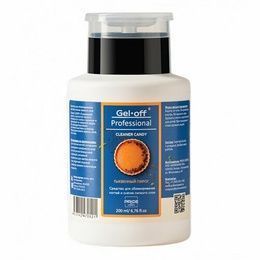 Средство Gel Off Professional Candy для обезжиривания ногтей Тыквенный пирог помпа 200 мл