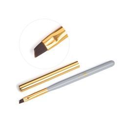 Кисть TNL Gray для росписи с колпачком скошенная № 4