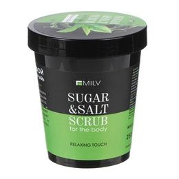 Скраб Milv Зеленый чай сахарно-солевой для тела 290 г